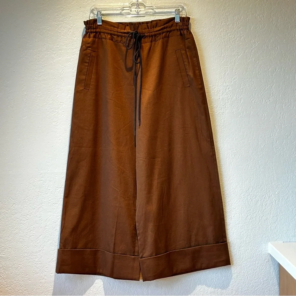 Roucha Penet Wide Leg Twill Cuffed Pant - Picture 5 of 12